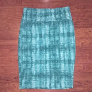 LuLaRoe Green Cassie Skirt